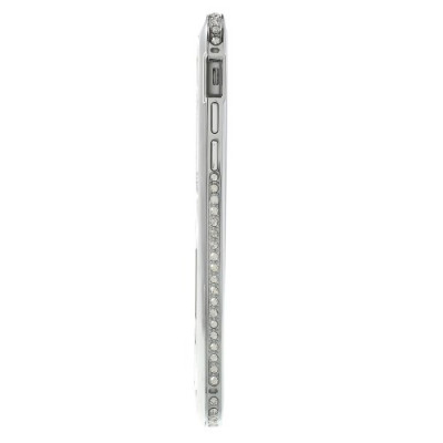 Твърди гърбове Твърди гърбове за Apple Iphone Луксозен алуминиев BUMPER-гръб с камъни за Apple iPhone 6 Plus 5.5 / Apple iPhone 6s Plus 5.5 сребрист